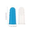 MAGICLULU 12pcs Finger Toothbrush Silicone Boy Girl Brush Tongue Cleaner for Oral Care view 2