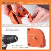 Drill Bit Sharpener for All Bits, Drill Bit Sharpener Orange Portable Multipurpose Drill Bits Grinding Sharpener for High Speed Steel Carbide Cobalt Drill Bits view 3