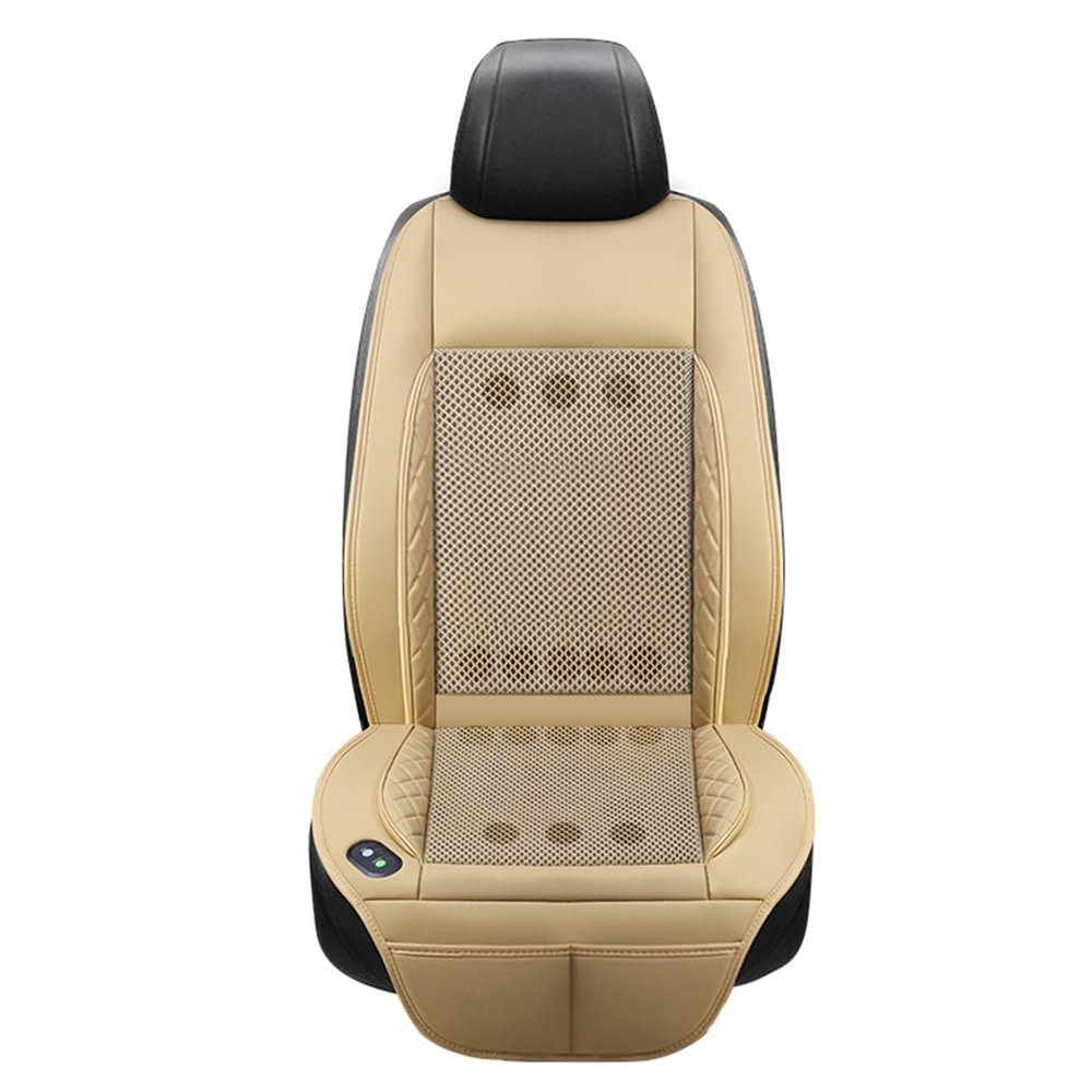 LYEAA 12/24V Cooling Massage Seat Mat with Fan, Heat Dissipation - Comfortable Car Seat Cover for All Vehicles
