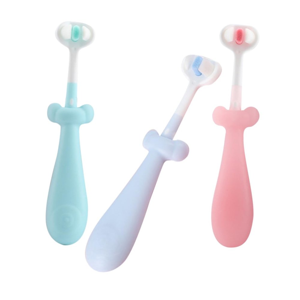 MAGICLULU 3pcs Boy Girl Toothbrush Cute Boys and Girls Soft Bristles Manual Toothbrush for and Years