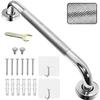 17inch/430 mm Grab Bar Rail, 304 Stainless Steel Non-Slip Bathroom Chrome Grab Rail, Non-Slip Disability Auxiliary Handle, Safety Handle for Kitchen Bedroom Bathtub, Shower, Steps, Indoor/Outdoor view 1