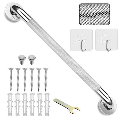 20inch/500 mm Grab Bar Rail, 304 Stainless Steel Non-Slip Bathroom Chrome Grab Rail, Non-Slip Disability Auxiliary Handle, Safety Handle for Kitchen Bedroom Bathtub, Shower, Steps, Indoor/Outdoor