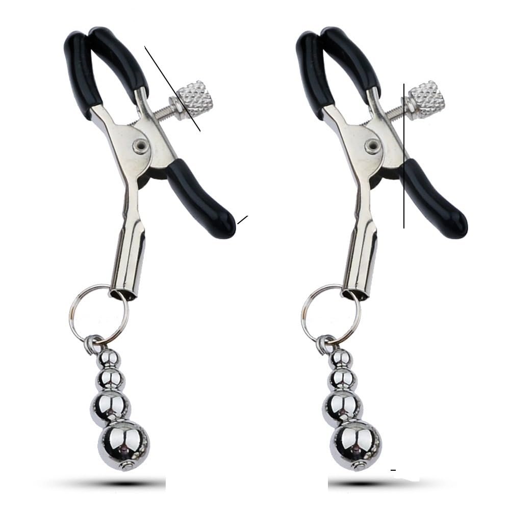 Nipple Clamps Nipple Bimodal Toy SM Toys for Women Clips Non-Piercing Adult Stimulation Metal Weight BDSM Nipple Clamps Breast Clip Body Entertainment Breasts