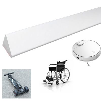 1.2/1.8cm Silicone Threshold Ramp Curb Ramp Wheelchair Ramp Scooter Sill, Bathroom Floor Tile Threshold Transition Strip For Indoor Or Outdoor Doorway, Bathroom, Wheelchair (Color : 200cm, S