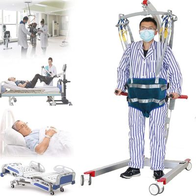 Patient Lift Sling,Full Body Patient Lifting Sling,Walking Standing Aids for Elderly Divided Leg Sling Standing Walking Aids Toileting Hoist Sling (Size : L)