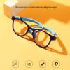 HrreBro Children's Blue Light Blocking Glasses Fashion Goggles TR90 Square Frame Prevent Eye Fatigue Computer Glasses,C view 3