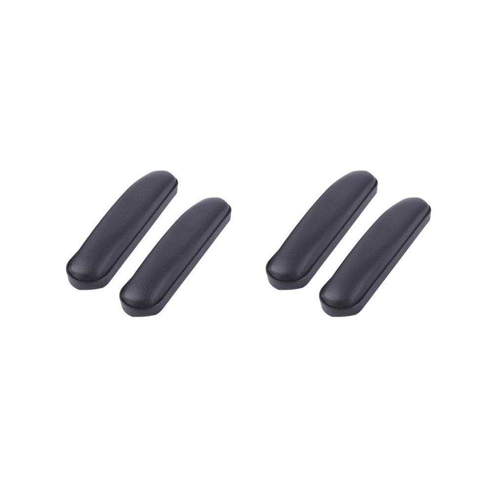 2 Set of 2 Pieces Padded Armrest for Wheelchairs Non Slip Heavy Duty for Transport Chairs 14 cm, Black