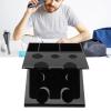 HUSHUI Acrylic Shaving Organizer Stand, Stylish Storage Holder for Shaving Accessories, Perfect for Bathroom Decor (B) view 2