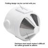 Coffee Strainer, Portable Pour Over Coffee Maker, 304 Stainless Steel Foldable Coffee Filter Abs Material Easy Clean, Coffee Strainer Suitable for Home Office Travel view 3