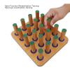 Asixxsix 20 Hole Wooden Pegboard for Finger Dexterity Exercises, Hand T Herapy Peg Board, Improve Fine Motor Coordination, Finger Dexterity, Concentration and Increase Reactionary Speed view 3