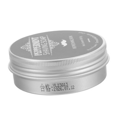 MAGICLULU Peppermint Shaving Soap Bar for Men Beard Grooming Cleansing Foam, Smooth Wet Shave Soap for Home Use, Male Facial Hair Care