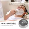 MAGICLULU Peppermint Shaving Soap Bar for Men Beard Grooming Cleansing Foam, Smooth Wet Shave Soap for Home Use, Male Facial Hair Care view 2