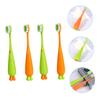 MAGICLULU 4pcs Cartoon Extra Soft Boy Girl Toothbrush Manual Ergonomic Boys and Girls Toothbrush for Years First Brush view 2