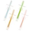 MAGICLULU Silicone Toothbrush for Baby 4Pcs Soft Bristles Suction Base Infant Toothbrush 6 to 12 Months Toddler Oral Cleaning Newborn Mouth Cleaner for Daily Use view 1