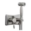 ZHCHAO Toilet Sprayer Toilet Faucet Set Wall-Mounted Handheld Hot and Cold Mixer Faucet (Color : Argento, Size : Uniform Size) view 1