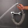 ZHCHAO Hot and Cold Valve Water Shower Bidet Nozzle Cleaning Clean Toilet Toilet Bidet Set view 2