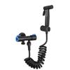 ZHCHAO The Portable Bidet Nozzle Is Equipped With A Single Cold Water Shower 1-2-in-1 Angle Valve (Color : Argento, Size : Light Grey) view 1
