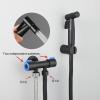 ZHCHAO The Portable Bidet Nozzle Is Equipped With A Single Cold Water Shower 1-2-in-1 Angle Valve (Color : Argento, Size : Light Grey) view 2