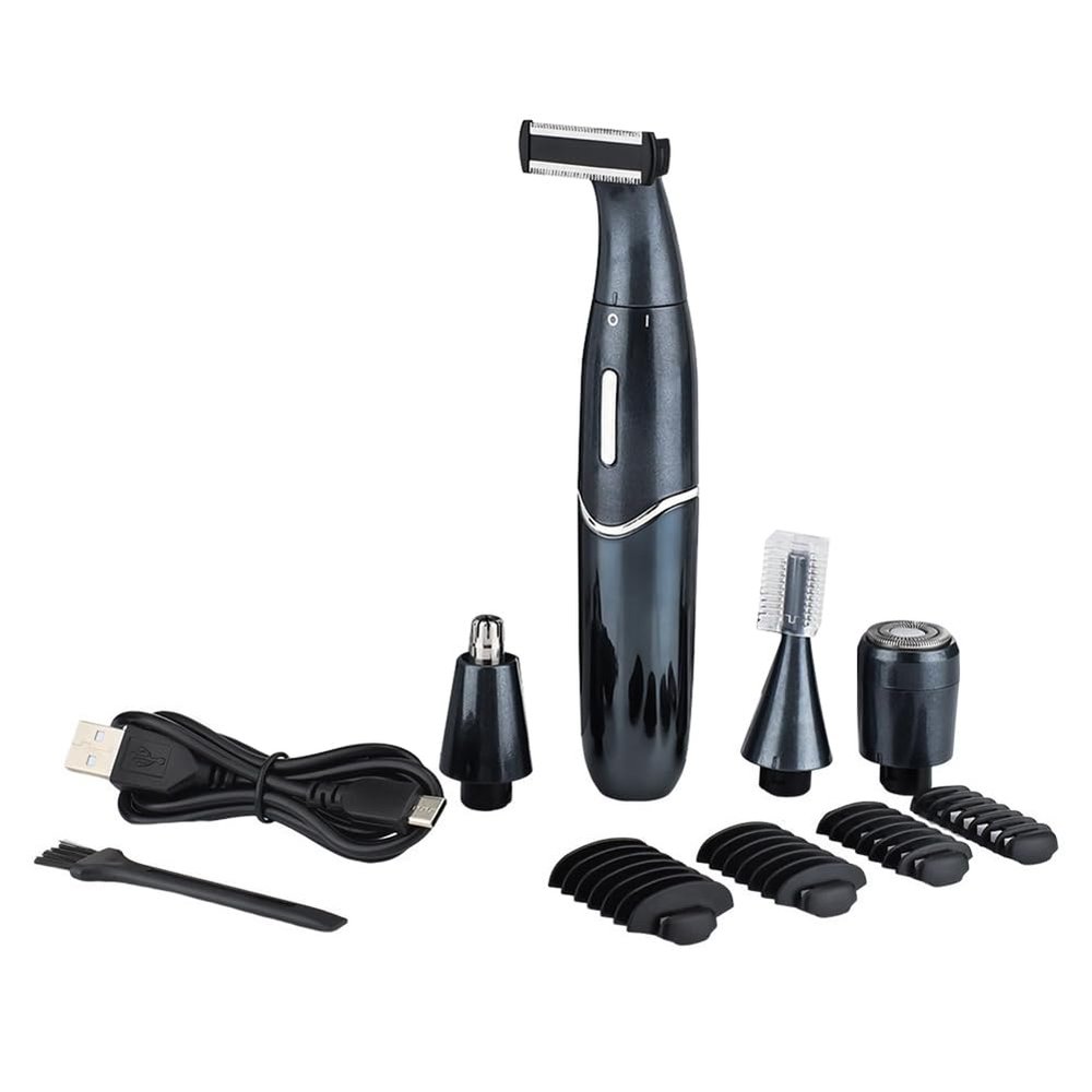 Jzoowar 4-in-1 Rechargeable Epilator Electric Eyebrow Trimmer Female Body Hair Removal Mini Painless Shaver