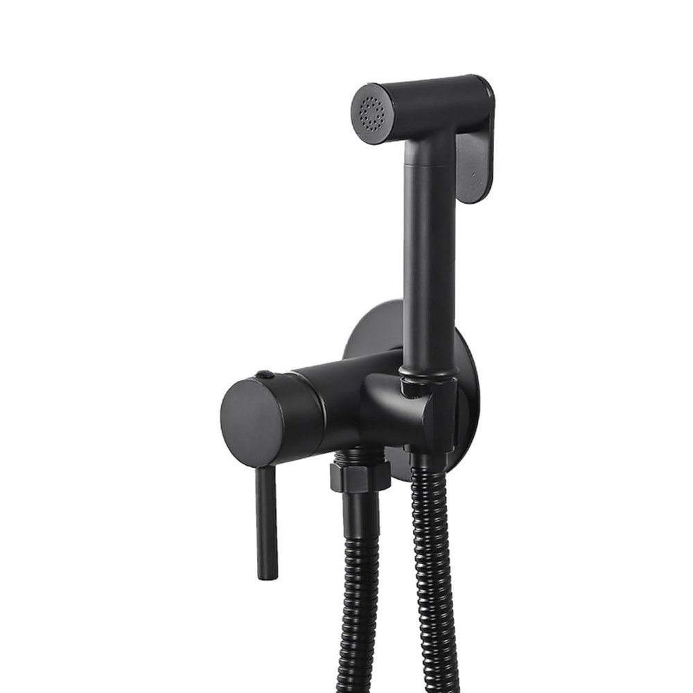 ZHCHAO Portable Toilet Bidet Sprayer Toilet Bidet Faucet Hygienic Shower Hot Cold Water Toilet Faucets (Color : Argento, Size : Light Grey)