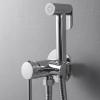 ZHCHAO Portable Toilet Bidet Sprayer Toilet Bidet Faucet Hygienic Shower Hot Cold Water Toilet Faucets (Color : Argento, Size : Light Grey) view 2