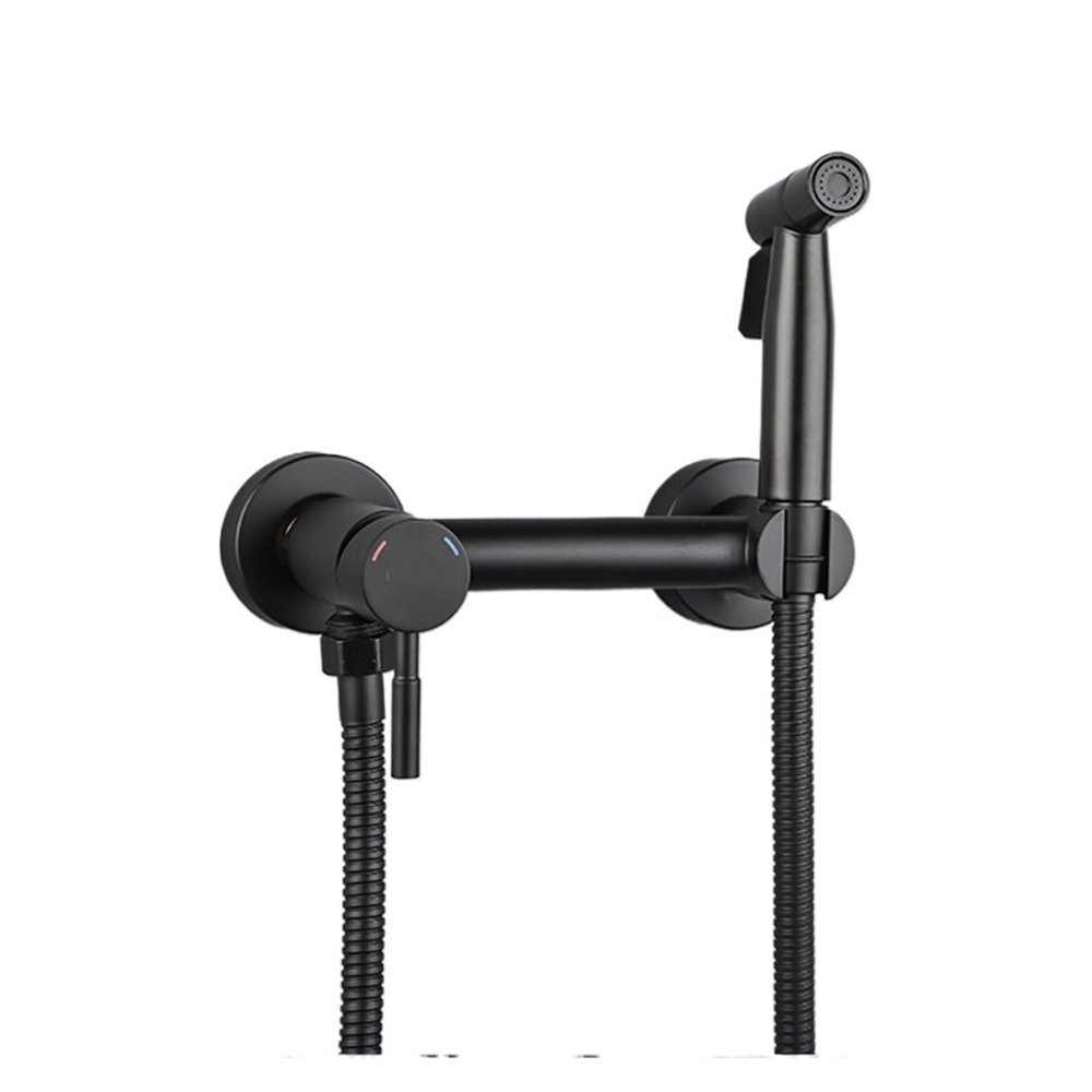ZHCHAO Toilet Faucet Handheld Bidet Sprayer Set Hot and Cold Water Mixer Crane Sanitary Shower