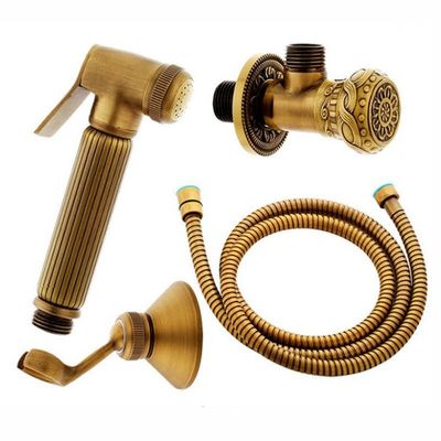 ZHCHAO Bidet Toilet Seat Spray Gun Sanitary Shower Set Bidet Faucet Shower Seat Antique Sculpture