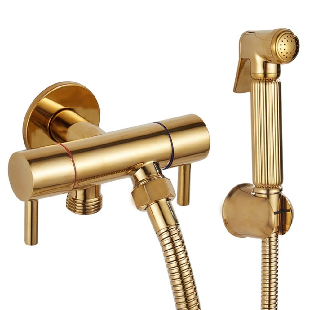 ZHCHAO Faucet Sprayer Toilet Corner Valve Handheld Sanitary Garden Faucet Bidet Sprayer Faucet