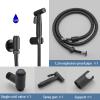 ZHCHAO Hand-held Bidet Sprayer Set Toilet Faucet Bathroom Shower Self-Cleaning Button Outlet view 3