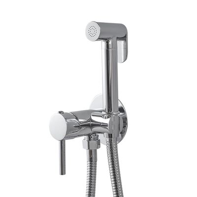 ZHCHAO Portable Toilet Bidet Sprayer Toilet Bidet Faucet Hygienic Shower Hot Cold Water Toilet Faucets (Color : D, Size : Light Grey)