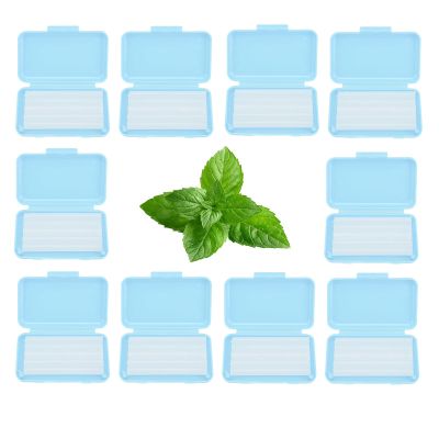 10 Boxes 50PCS Dental Wax for Braces, Brace Wax Orthodontic, Gum Ortho Wax, Dental Wax for Braces Wearer and Patients for Oral Care Protection Oral Care Teeth Braces Pain Relief (Mint Scent)