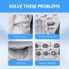10 Boxes 50PCS Dental Wax for Braces, Brace Wax Orthodontic, Gum Ortho Wax, Dental Wax for Braces Wearer and Patients for Oral Care Protection Oral Care Teeth Braces Pain Relief (Mint Scent) view 3