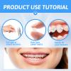 10 Boxes 50PCS Dental Wax for Braces, Brace Wax Orthodontic, Gum Ortho Wax, Dental Wax for Braces Wearer and Patients for Oral Care Protection Oral Care Teeth Braces Pain Relief (Mint Scent) view 4
