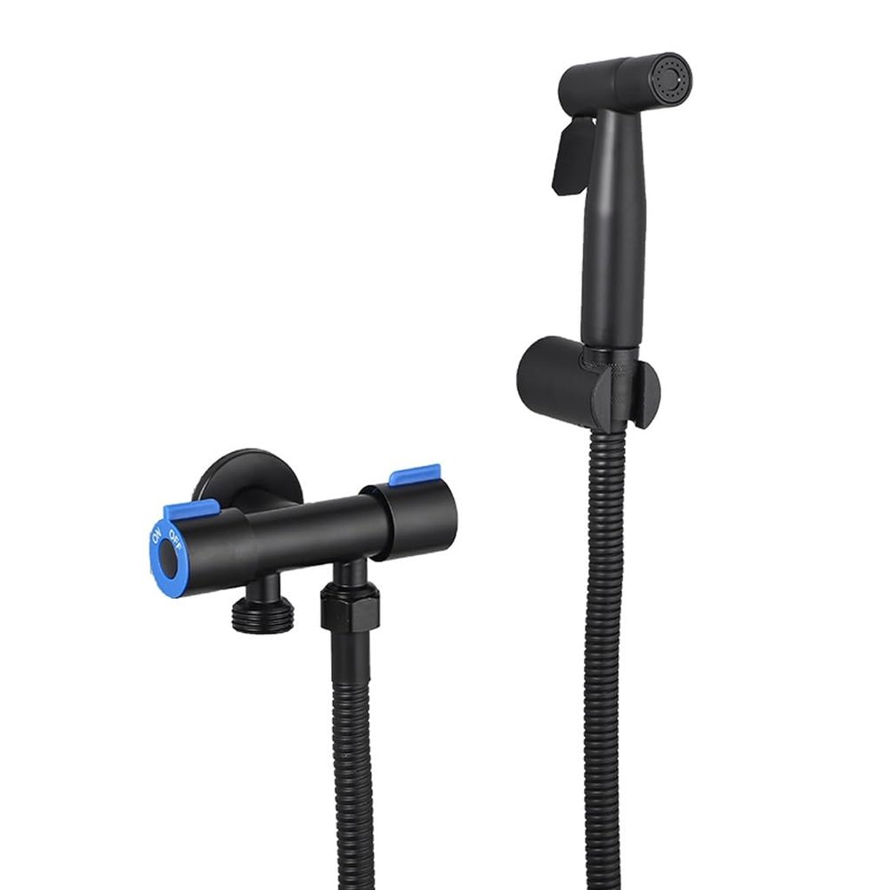 ZHCHAO The Portable Bidet Nozzle Is Equipped With A Single Cold Water Shower 1-2-in-1 Angle Valve (Color : D, Size : Light Grey)