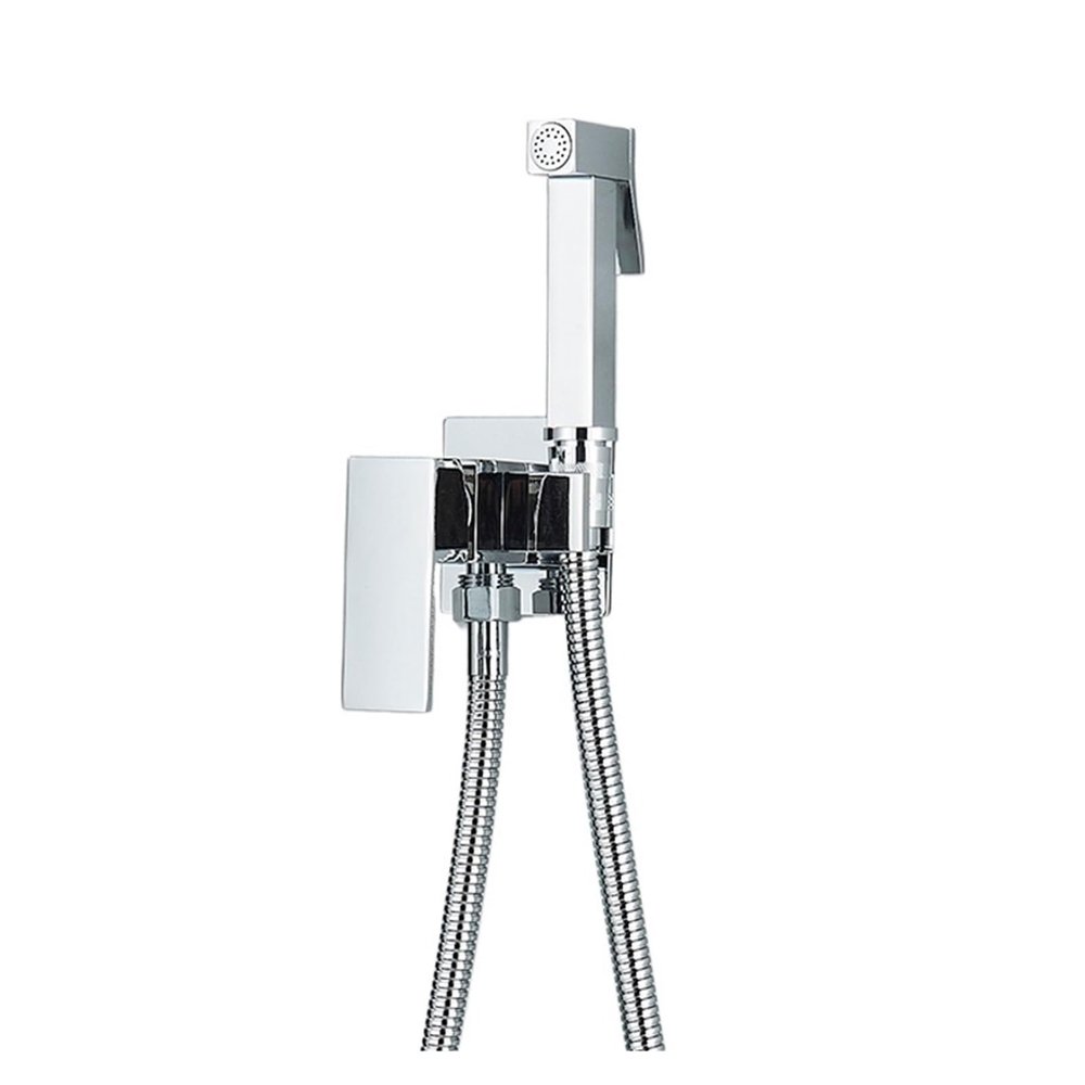 ZHCHAO Bathroom Bidet Faucets Sprayer Shower Tap Bidet Toilet Washer Hot and Cold Water Mixers (Color : Argento, Size : Light Grey)