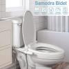 ZHCHAO Bidet Attachment -Slim Toilet Seat Attachment Nozzle Bidet Adjustable Water Pressure (Color : D, Size : 1/2) view 2