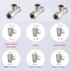 ZHCHAO Bidet Attachment -Slim Toilet Seat Attachment Nozzle Bidet Adjustable Water Pressure (Color : D, Size : 1/2) view 4