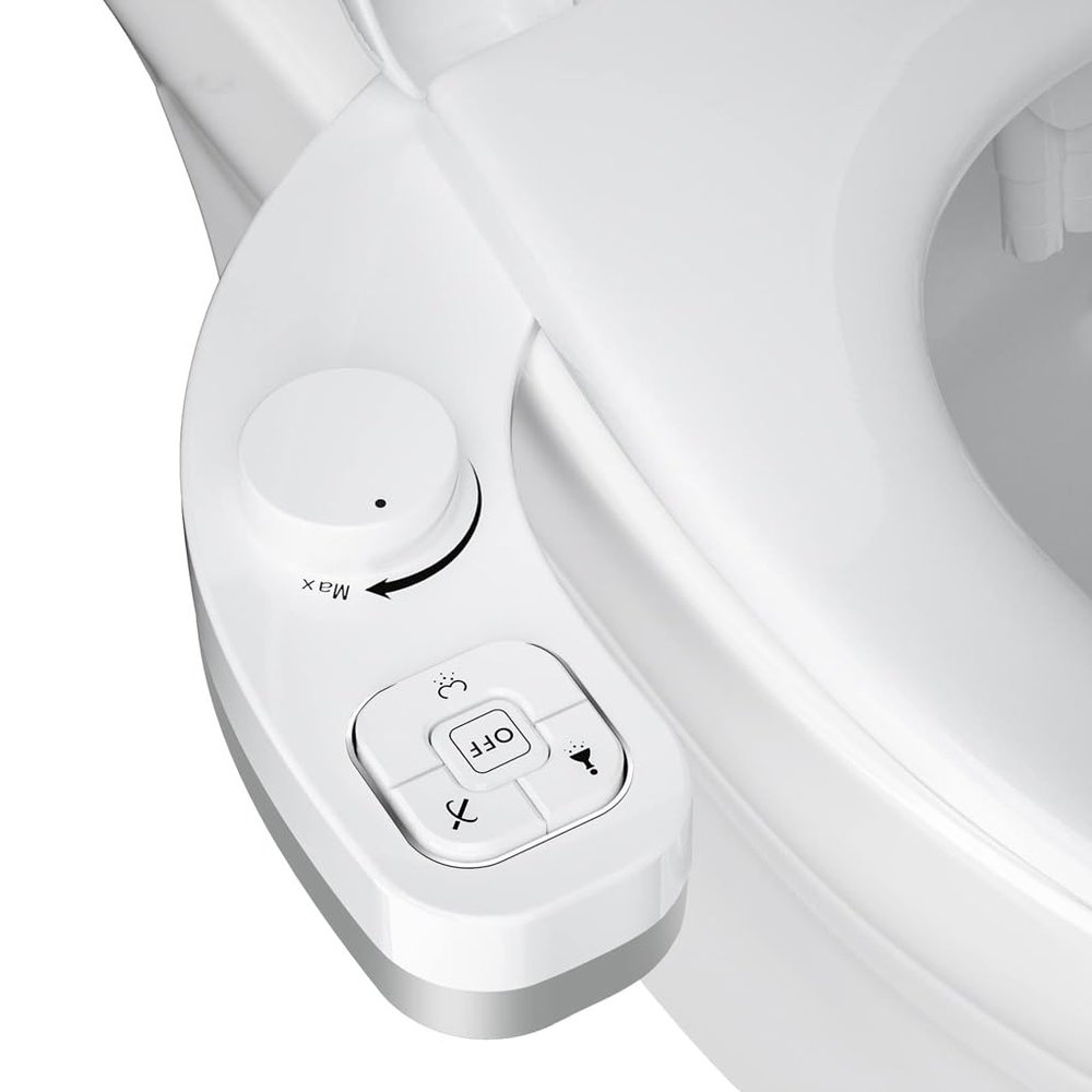 ZHCHAO Non-Electric Bidet - Self Cleaning Nozzle Fresh Water Bidet Toilet Seat Attachment