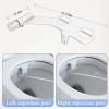 ZHCHAO Slim Toilet Seat Attachment Non Electric Butt Sprayer Nozzle Bidet Adjustable Water Pressure view 4