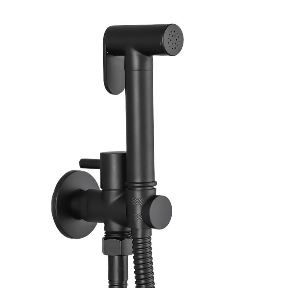 ZHCHAO Bidet Faucet Portable Bidet Sprayer Single Cold Water Tap Toilet Faucet Sprayer Douche Bidet Faucet (Color : Argento, Size : Light Grey)