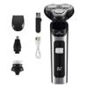 Junterone Electric Shaver LCD Display Three Floating Heads Rechargeable Smart Shaver Waterproof Type C Charging Silver view 1