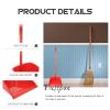 FRCOLOR Dustpan Long Handle Heavy Duty Dust Pan Cleaning Dustpan Broom and Stand up Random Style view 2