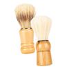 Beatifufu 2pcs Wooden Handle Shaving Brush and Beard Brush Boar Bristles for Men Salon Shave Accessories Facial Hair Grooming view 1