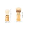 Beatifufu 2pcs Wooden Handle Shaving Brush and Beard Brush Boar Bristles for Men Salon Shave Accessories Facial Hair Grooming view 2