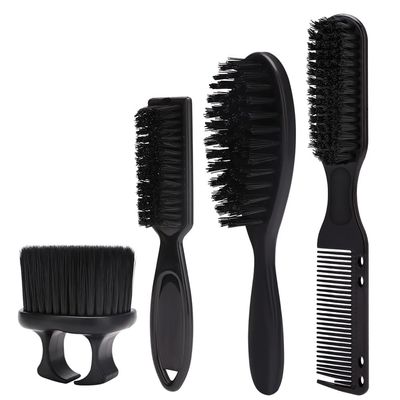 Junterone 4 x Luxury Black Plastic Professional Hair Salon Tool