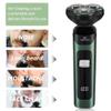 Junterone Electric Shaver LCD Digital Display Three- Floating Rechargeable Smart Waterproof Shaver Type-C Charge Silver view 2