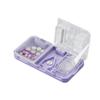Pill Cutter Box, 3 in 1 Pill Splitter, Crusher and Storage, Portable Grind Tablet Box Organiser for Small or Large Pills, Cuts Vitamins Tablets, Travel Pill Crusher view 1
