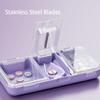 Pill Cutter Box, 3 in 1 Pill Splitter, Crusher and Storage, Portable Grind Tablet Box Organiser for Small or Large Pills, Cuts Vitamins Tablets, Travel Pill Crusher view 3