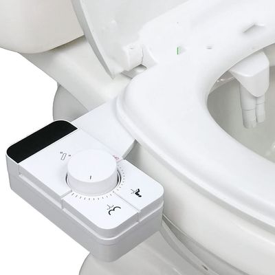 ZHCHAO Bidet For Toilet Seat Attachment Non-electric Slim Bidet Fitting Self Cleaning Nozzles
