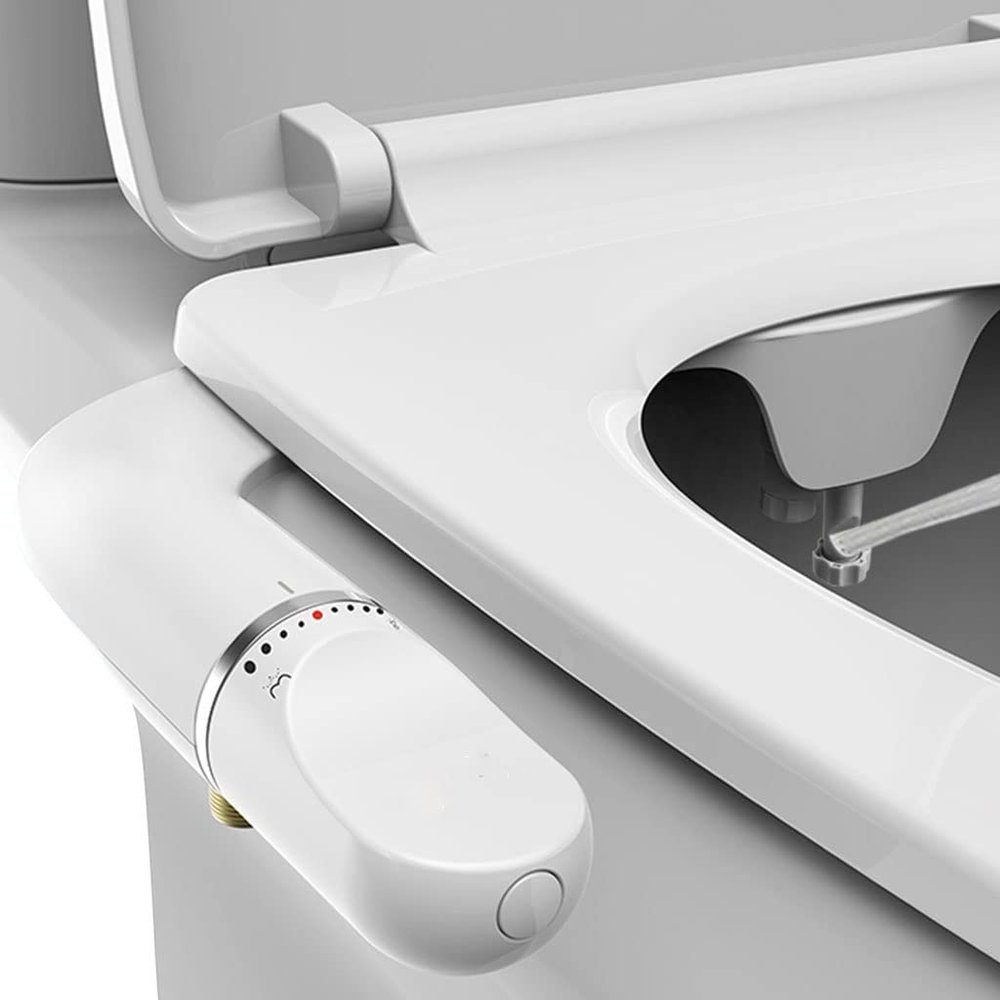 ZHCHAO Bidet Slim Design Toilet Seat Bathroom Hygienic Shower Nozzle Fresh Water Ass Cleaning